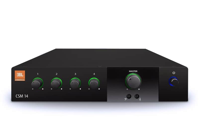 JBL Professional CSM-14 Commercial Series 4-input, 1-output Audio Mixer image 1