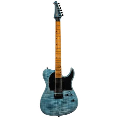 Spira T-450 TDB T-Style Roasted Poplar Flamed Maple Top Canadian Roasted Maple Neck 6-String Electric Guitar image 1