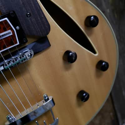 Cort BECK-6 Joe Beck Signature w/ Charlie Christian style Pickups early 2000's - Natural w/ Hard Case image 12