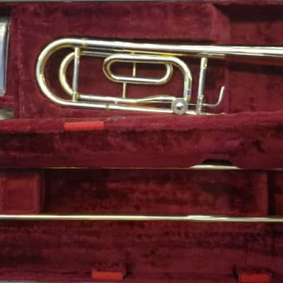 Jupiter TENOR POSAUNE 636RL Bb/F mit Quartventil,Goldmessing+Mundstück+Koffer,kraftvoller SOUND gold image 5