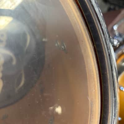 Ludwig Mahogany blue olive badge 12 inch Tom Drum image 7