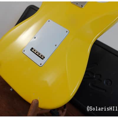 Graffiti Yellow Fender Strat Plus with Maple Fretboard 1987 - 1988 image 19