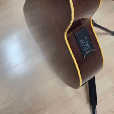Landola J-800 Made in FINLAND Florentine Cutaway Jumbo Acoustic-Electric Guitar Finnish European EU Build with USA Shadow P4 4-band EQ pre-amp Vintage 80s 1980's Gibson Open-Book Headstock image 18