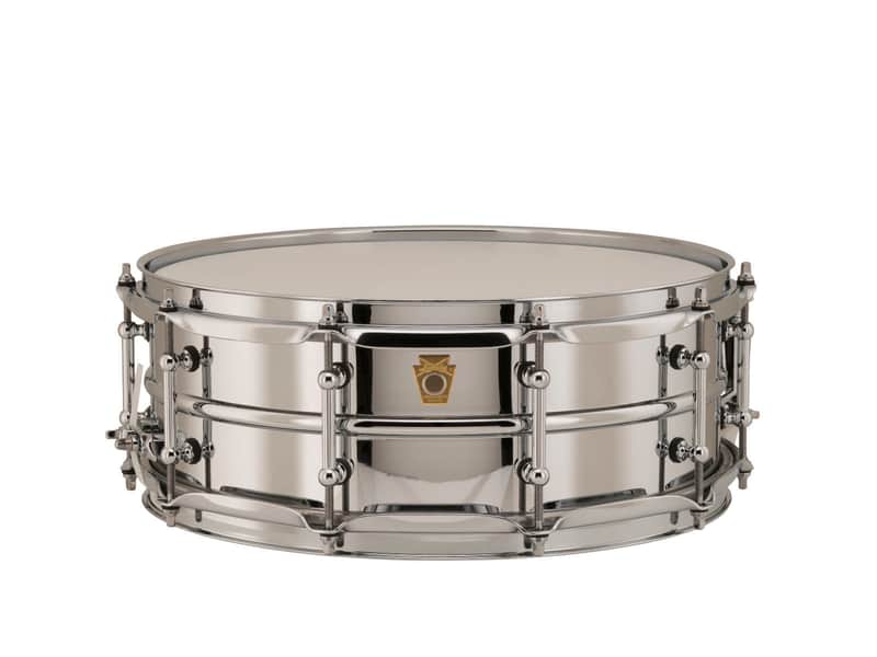 Ludwig LB400BT Brass Edition Supraphonic 5x14" Snare Drum with Tube Lugs image 1