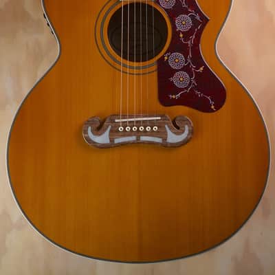 Epiphone J-200 Studio EC Electro-Acoustic Guitar in Natural, Gig Bag included image 1