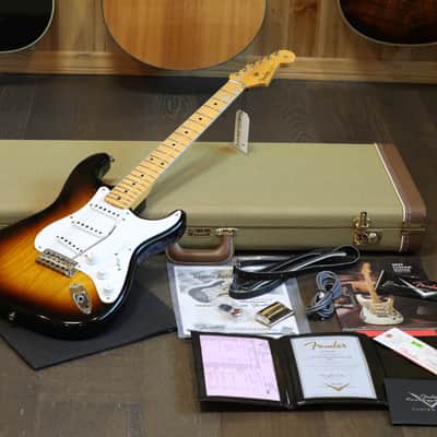 Minty! 2024 Fender Custom Shop 1954 70th Anniversary Limited Edition Stratocaster Electric Guitar Relic Sunburst + COA OHSC image 1
