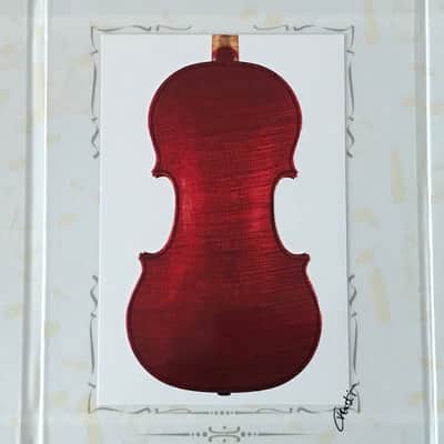 Italian Violin hand made crafted by Master Vladimir Ivanov maker 4/4 2019 - Red Nathan Milstein Stradivarius 1716 Strad better than 1715 Cremonese apprentice of Master Gio Batta Morassi image 8