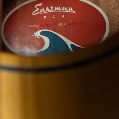 Eastman PCH-M104-GB Solid Spruce/Laminated Mahogany Goldburst Flattop A-Style Mandolin #0051 image 4