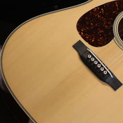 Unplayed Lefty! 2014 Martin D-28 Authentic 1941 Madagascar Adirondack Dreadnought Acoustic Guitar Natural + OHSC image 4
