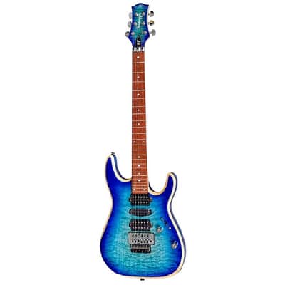 BootLegger Guitar Royal 2024 - Blue - Floyd Rose Double Locking - Coil Split image 5