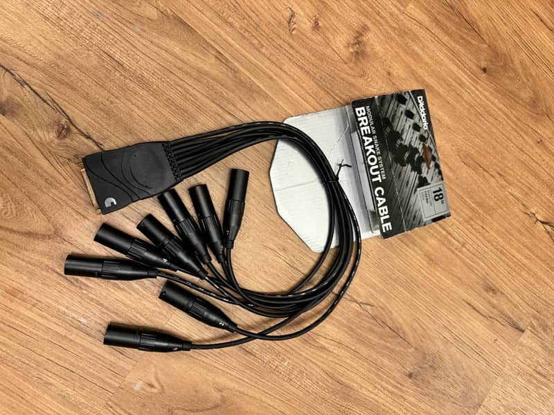 D'Addario PW-XLRMB-01 Planet Waves 8-Channel Modular Snake XLR Male Breakout Cable 2008 - 2020 - Black image 1