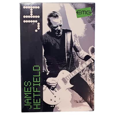 EMG James Hetfield JH Pickup Set~Brushed Black Chrome~W/Wiring Kit~Active~Brand New image 5