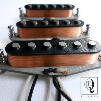 Stratocaster Alnico 2/5 MIXED Magnets Custom Guitar Pickups Set Fits Fender by Q pickups Strat image 1