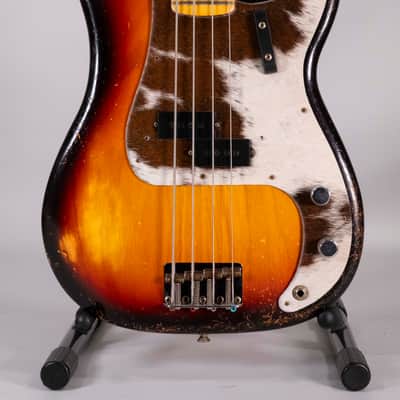 Fender Custom Shop 59 Precision Bass 2025 - MN Relic 3 Tone Sunburst image 2