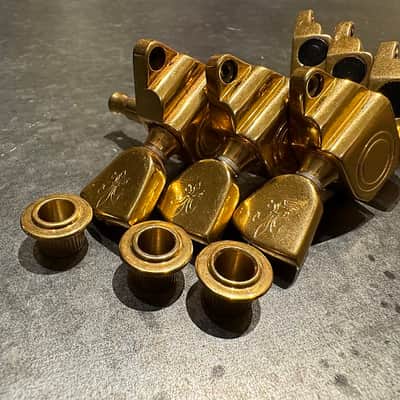 Schaller Bullseye Seal Fast Tuners Gibson Super 400/L5 80’s  - Gold image 3