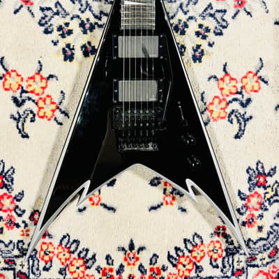 2015 Jackson Pro Series Phil Demmel Signature Demmelition King V - Made In Mexico - Black w/ Silver Bevels image 3