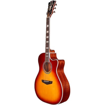 D'Angelico Premier Series Gramercy Single-Cutaway Grand Auditorium Acoustic-Electric Guitar Regular Iced Tea Burst image 6