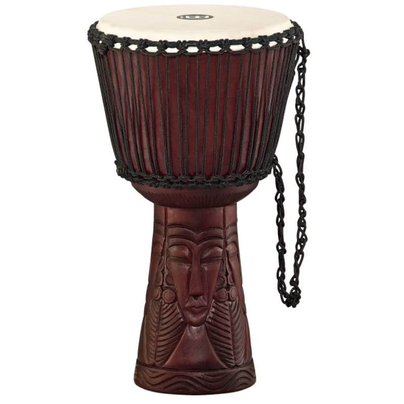 MEINL PROADJ4-L Professional African Djembe Large 12 Zoll african queen carving