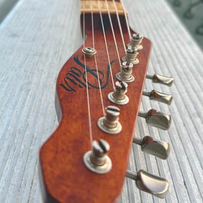 Palir Titan Tele-Style – Rustic Blue Relic – Boutique Build – Thick Neck – Excellent Condition image 7