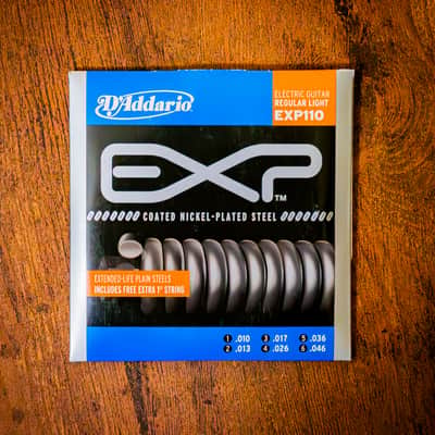 4 SETS - D'addario EXP110 Coated Electric Guitar Strings, Regular Light, 10-46 (Brand New/Sealed) image 2