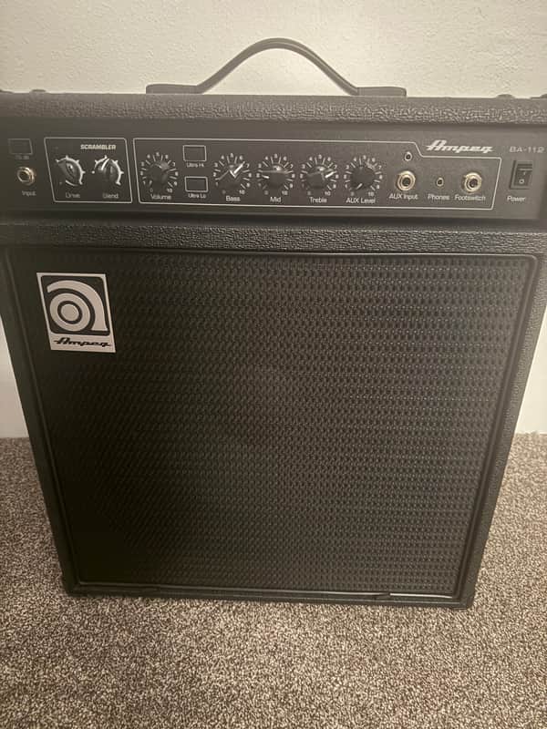 Ampeg BA-112v2 75-Watt 1x12" Bass Combo 2014 - Present - Black image 1