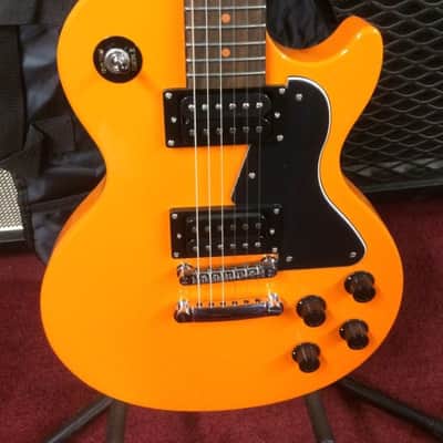 Orange Branded Single Cut Style Bright ORANGE Electric Guitar [ProfRev] image 2