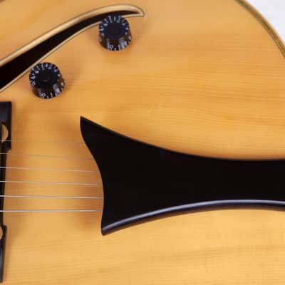 2001 HOFNER Jazzica Custom Archtop Guitar, Blonde Flamed Maple, w/Original Hofner Floating PUP, Hofner Hardshell Case image 16