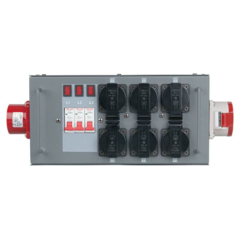 Showgear Split-Power 16 CEE 16 Split mit Sicherungen - Power Distributor image 1