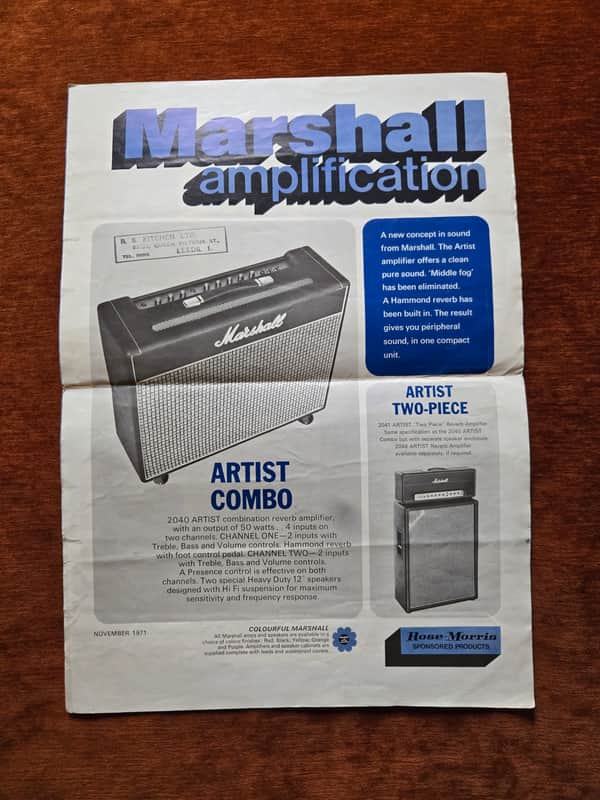 Immagine Marshall Catalog 1970s - 1
