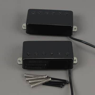 Humbucker Pickup Ceramic Guitar Neck + Bridge Pickup Set Black Fit LP Style Electric Guitar image 2