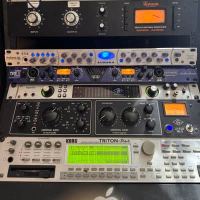 *Modified PreSonus Eureka Channel Strip 2010s - Silver w Burr Brown O Amps & Custom VU Meter Blue LED Backlight image 12