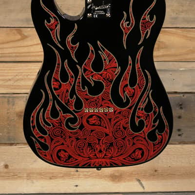 Fender  James Burton Signature Telecaster Electric Guitar Red Paisley Flames w/ Case "Mint Condition" image 3