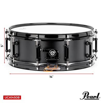 Pearl UltraCast 14"x5" 5/3/5mm Cast Aluminum Snare Drum (UCA1450/B) image 4