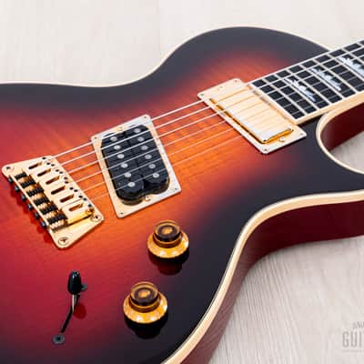 1998 Gibson Nighthawk Custom CST-2 Fireburst Flame Top, Near-Mint w/ Case & Tags, Yamano image 6