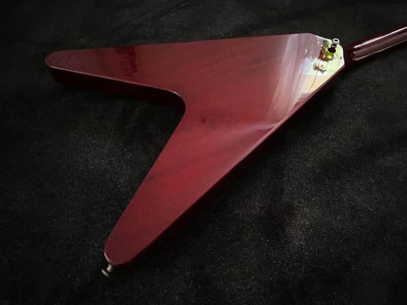 ESP Navigator N-FV Takada Custom Shop Flying V 2006 Cherry - | Reverb