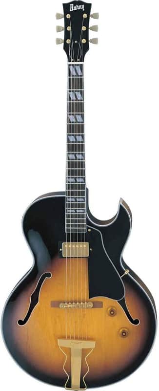 Burny RFA 75 Shortscale Jazz Guitar Brown Sunburst image 1