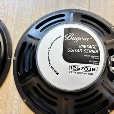 Pair of Bugera 12" Vintage Guitar Series Speakers, Model 12G70J8, 70 Watt, 8 Ohm image 1