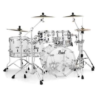 Pearl Crystal Beat Acrylic LED Drum Set 22/10/12/14/16 & DW Snare! image 2