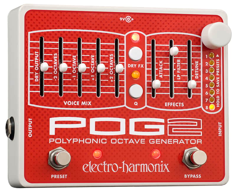 New Electro-Harmonix POG 2 Polyphonic Octave Generator Guitar Effects Pedal image 1