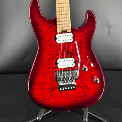 Charvel Pro-Mod Plus San Dimas® Style 1 HH FR CM, Carmalized Maple Fingerboard, Sangria Burst image 2