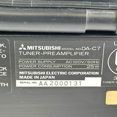 Vintage Mitsubishi DA-C7 Tuner-Preamplifier image 14