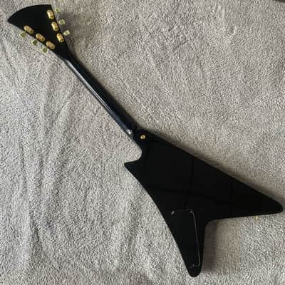 Custom Black Electric Guitar, Mahogany Body, Maple Neck, Rosewood Fingerboard image 12