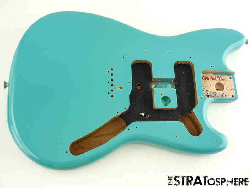 Fender Player II Mustang Series BODY Guitar Parts, Alder Offset Aquatone Blue! image 1