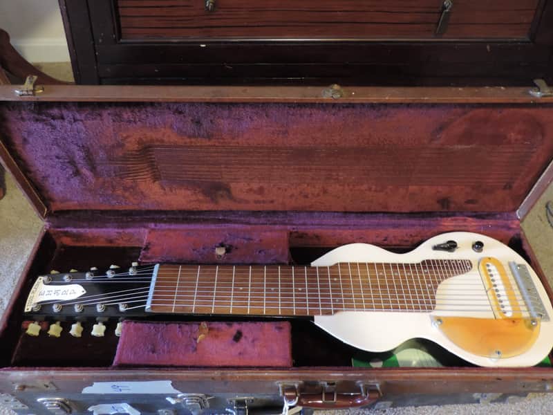 Eddie Alkire 10 string E-harp lapsteel (by Epiphone) c. 1948 image 1