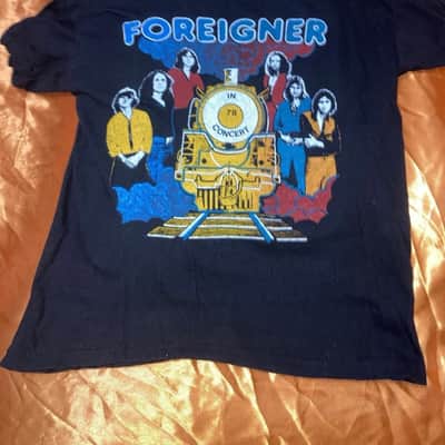 Vintage foreigner concert tour tshirt image 1