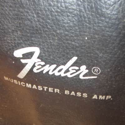 Fender Musicmaster Bass Amp 1970s - Silverface - with Original Amp Cover image 3