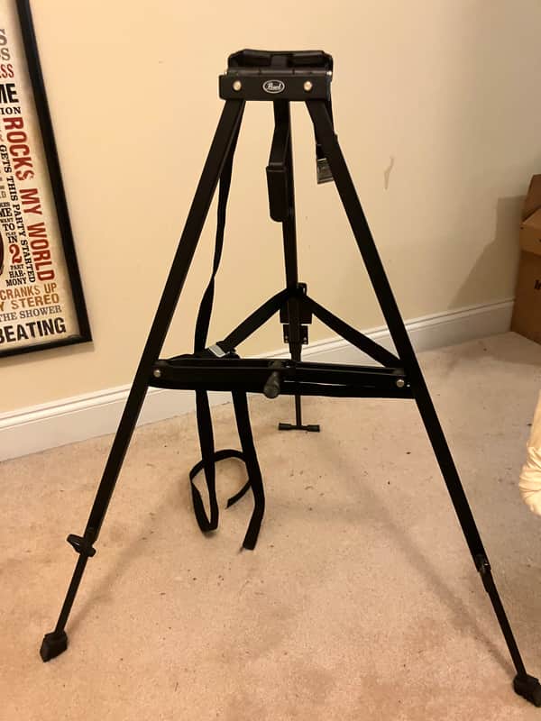 Pearl Hide-Away Djembe Stand 2007 - Matte Black imagen 1