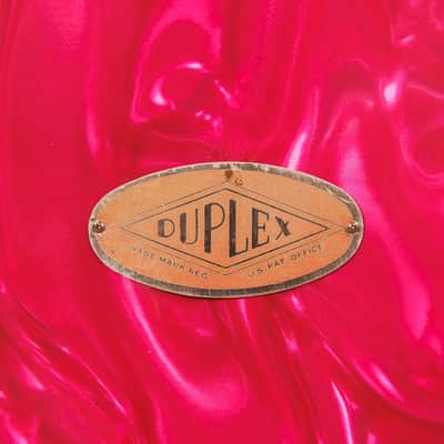 1960s Duplex Tonecraft Pink Satin Flame Drumset image 13
