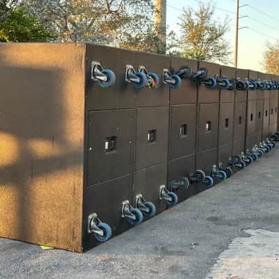 D&B Audiotechnik B2 DOUBLE BAND  Pass Wheeled Subwoofer #7753 (LOT OF 8) THS image 20