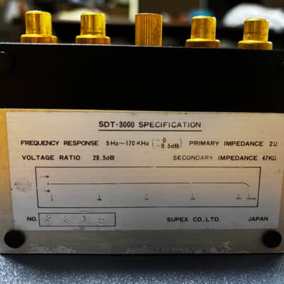 Supex Supex SDT/3000 booster for MC cartridge early 80s. - Silver, gold and black. image 2